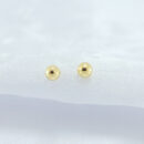 Brinco bolinha dourado