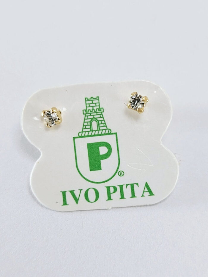 Brinco infantil pontinho de luz cristal