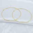 Brinco argola média lisa fechado