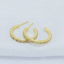 Argola fio cravejado