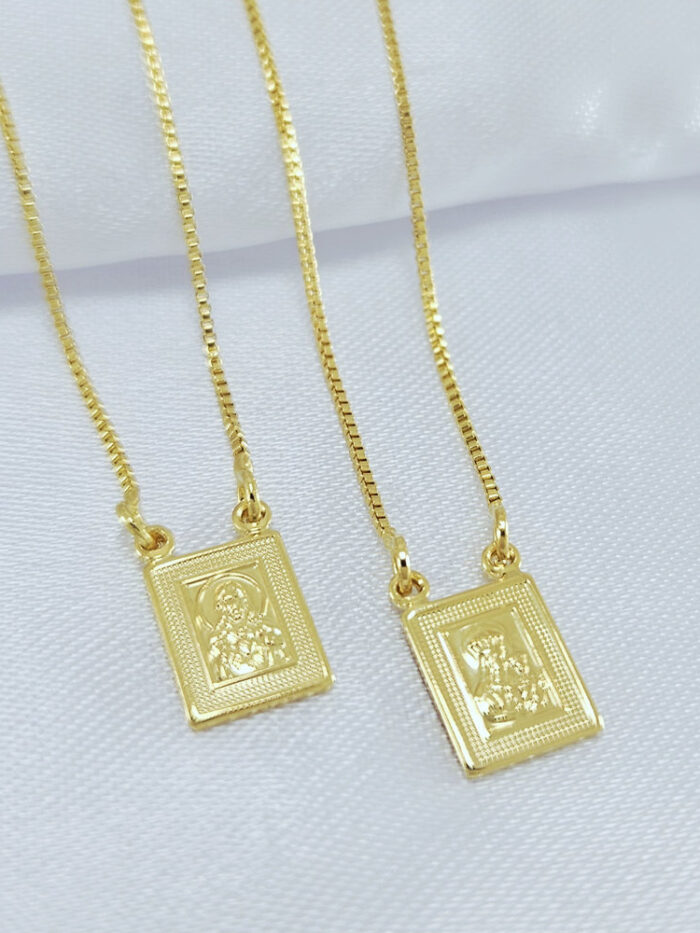 Escapulário Nossa Senhora do Carmo e Sagrado Coração