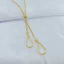 Gravatinha veneziana com pêndulos gota vazado