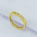 Anel aparador com pedras cristal