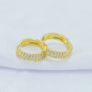 Argola frente cravejada