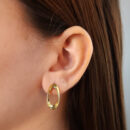 Brinco vazado  estilo navete