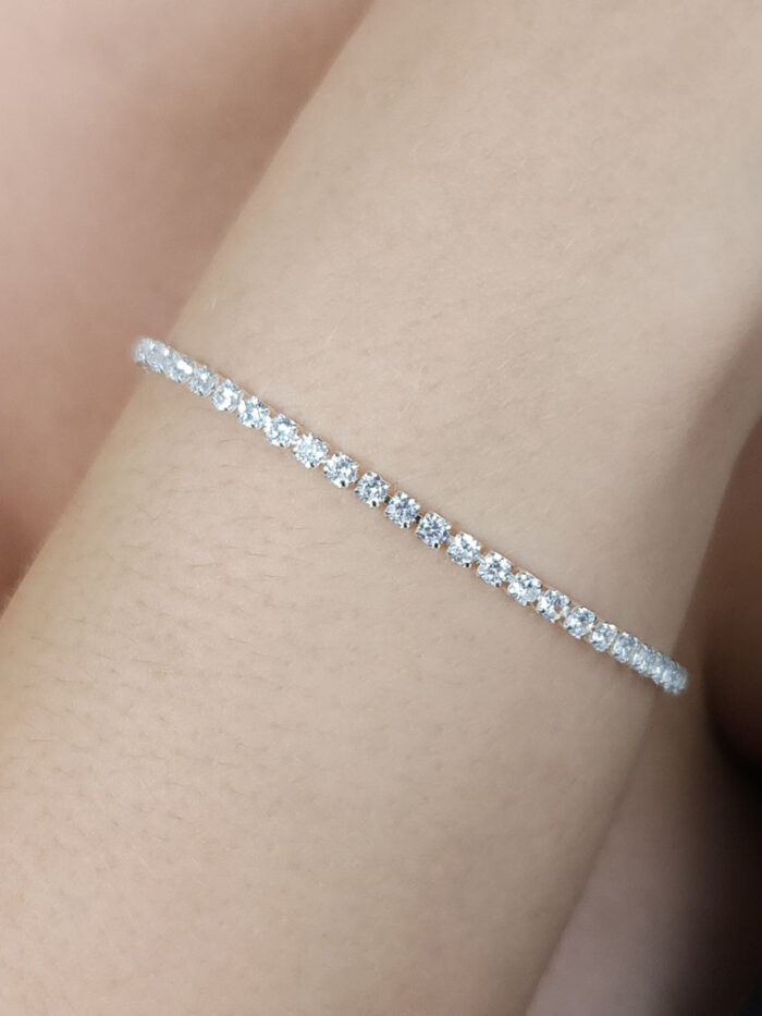 Pulseira riviera prateado