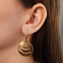 Brinco elos circulares vazados