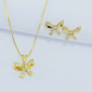 Conjunto laço com zircônia