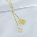 Gargatinha gravatinha flor vazada com ponto de luz