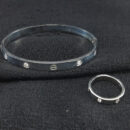 Bracelete e anel detalhe cartier