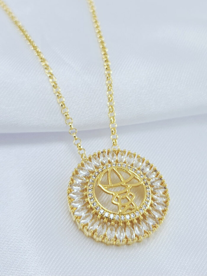 Gargantilha mandala menino cravejado