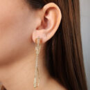 Brinco fio riviera base liso