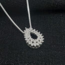 Gargantilha gota cravejada