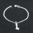 Pulseira infantil com pingente figa