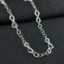 Gargantilha choker elos infinitos duplos