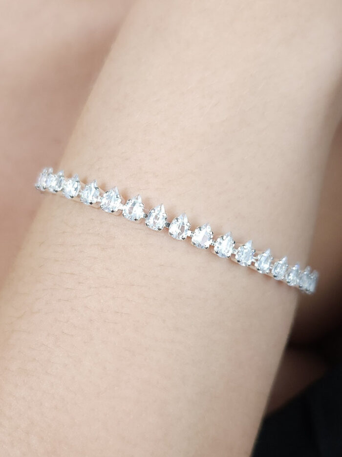 Pulseira riviera cristal gota