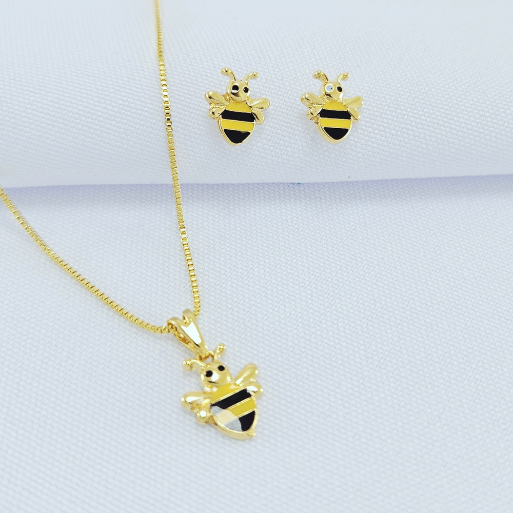 Conjunto infantil abelha