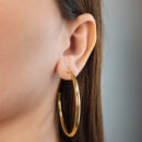 Argola turbo fio liso