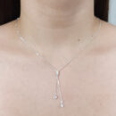 Gravatinha com pontos de luz cristal