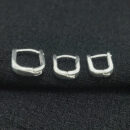 Brinco trio de argolas quadradas