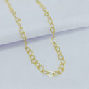 Gargantilha corações elos liso