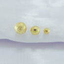 Trio de brinco bolinha detalhe fosco