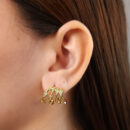 Brinco quatro fios detalhados