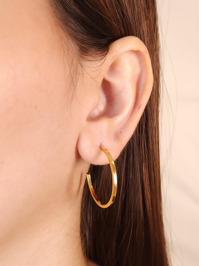 Argola fio liso aberto