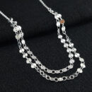 Gargantilha dupla elos ovais