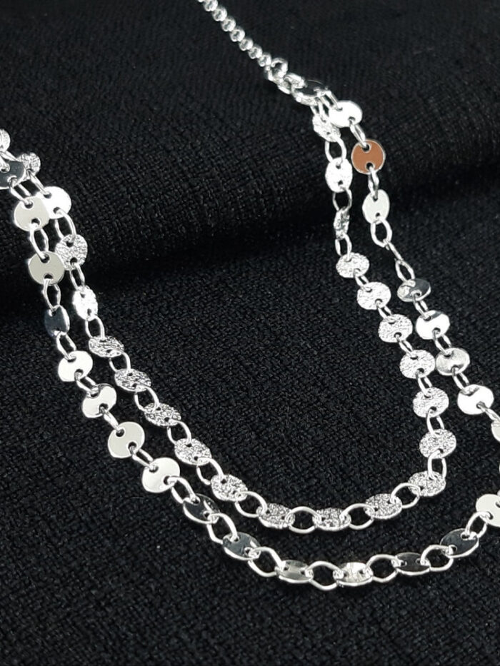 Gargantilha dupla elos ovais