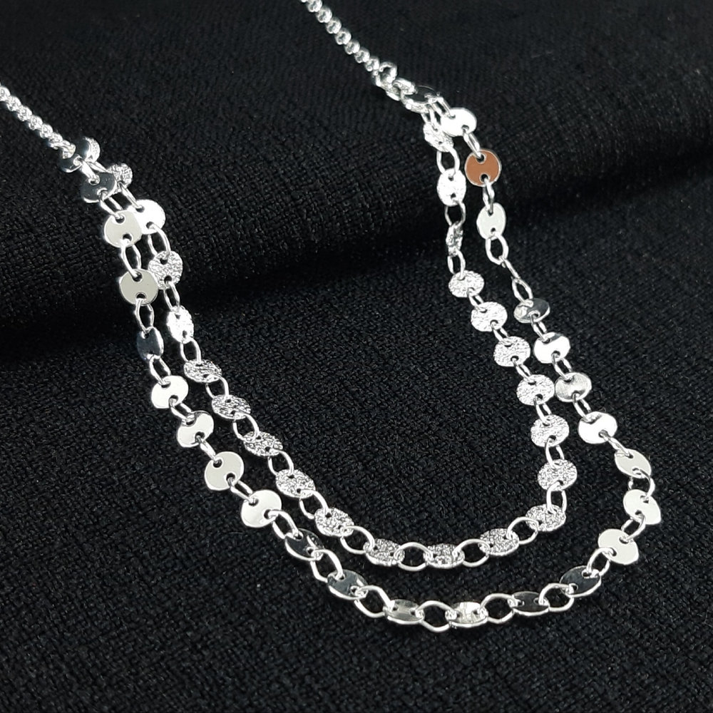 Gargantilha dupla elos ovais