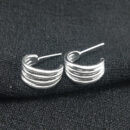 Argola quatro fios lisos vazado