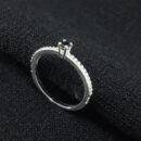 Anel ponto de luz PRETO cravejado