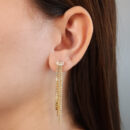 Brinco três fios riviera