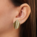 Brinco folha detalhada