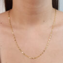 Gargantilha cordão elo coffee