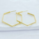 Argola modelo hexágono