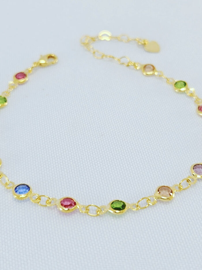 Pulseira com pontos de luz círculares