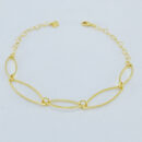 Pulseira elos ovais vazados