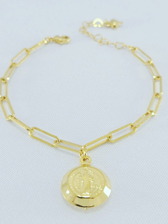 Pulseira de São bento com elos longos
