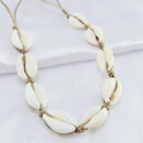 Colar choker concha búzios