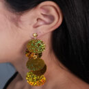 Brinco circulos pêndulo holográficos