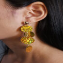 Brinco circulos holográficos pendulo