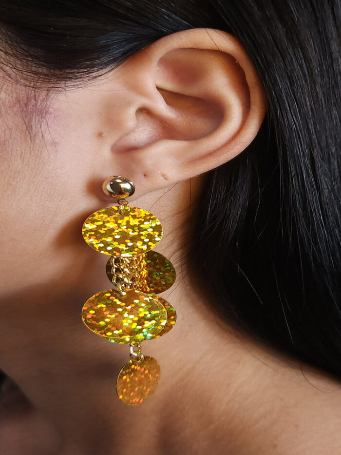 Brinco circulos holográficos pendulo