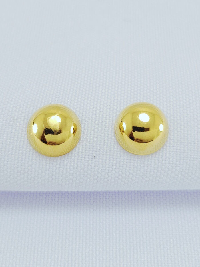 Brinco esfera dourado