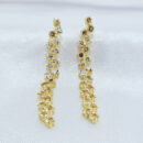 Brinco fio riviera com zircônias