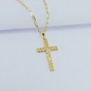 Gargantilha masculina pingente cruz Cristo