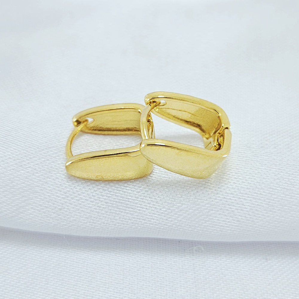 Brinco argolinha quadrado