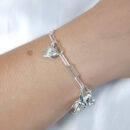 Pulseira modelo estrela do mar com elos longos vazados