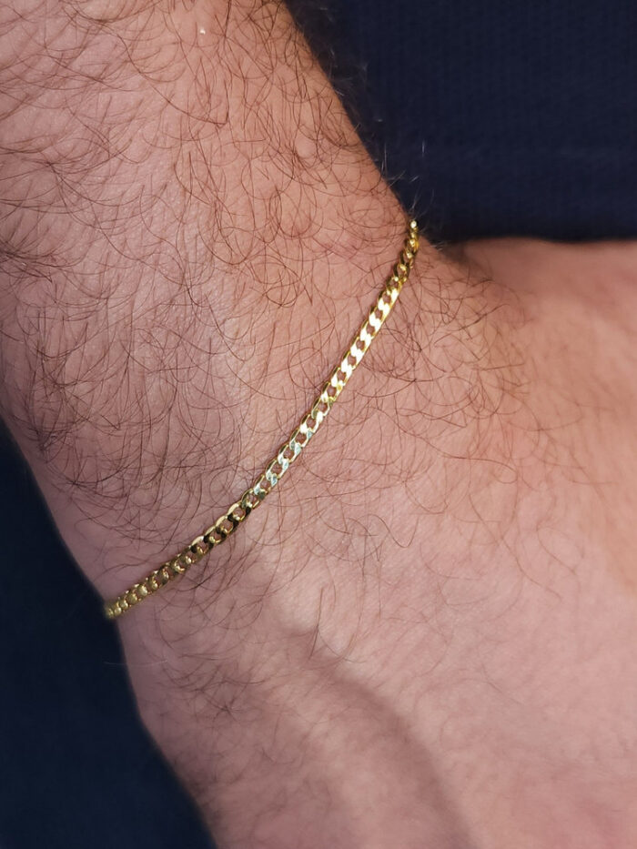 Pulseira masculina elos entrelaçados